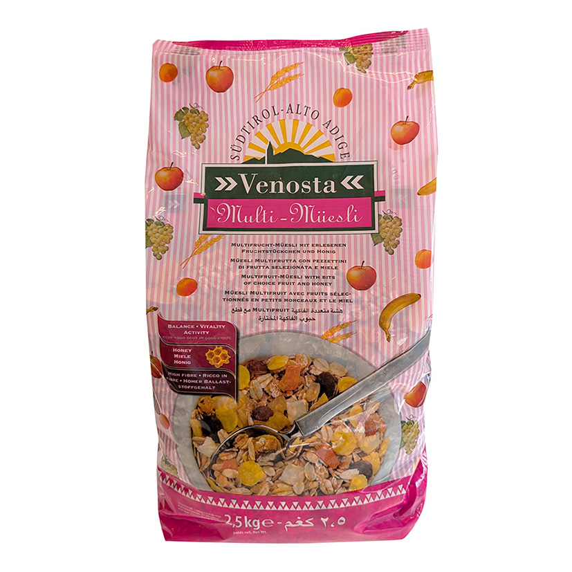 MULTIFRUCHT/FRÜHSTÜCKSMÜSLI 2,5kg  'VENOSTA'
