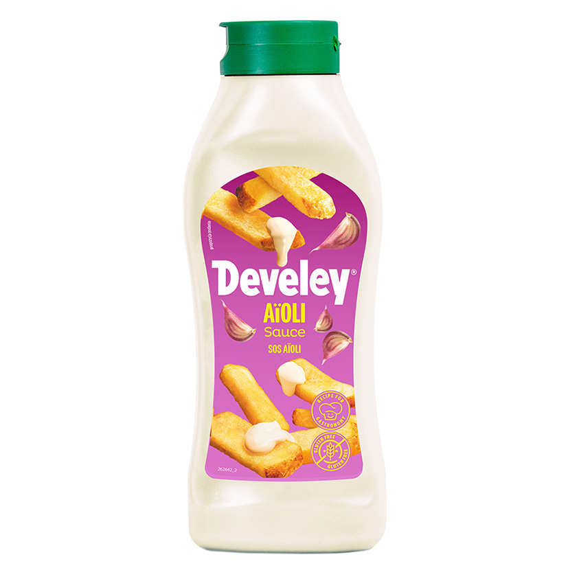 AIOLI SAUCE SQUEEZE 875ml 'DEVELEY'