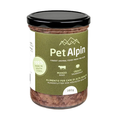 HUNDEFUTTER RIND-KRAUT 380g 'PETALPIN'