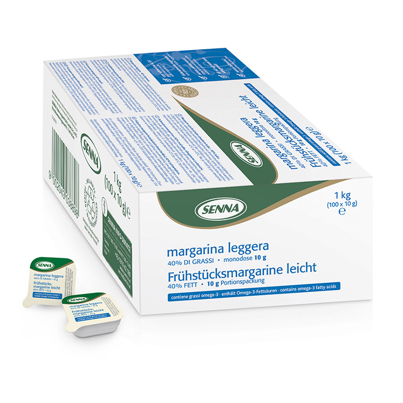 MARGARINA LIGHT PORZIONI 10g 1kg 'SENNA'