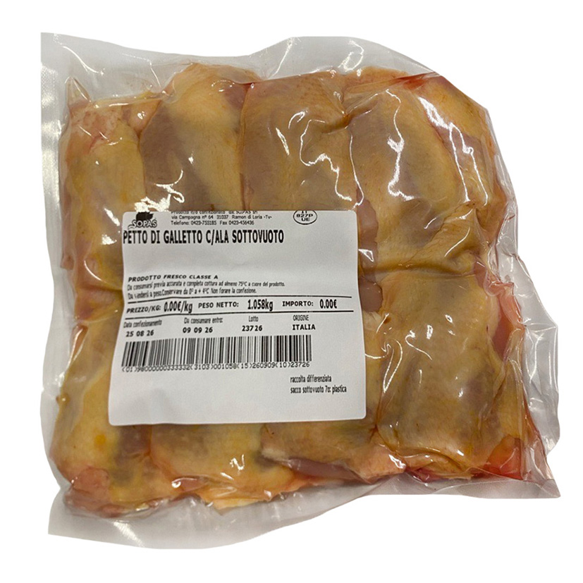 MAISHÄHNCHEN BRUST HAUT & FLÜGEL 130g FRISCH