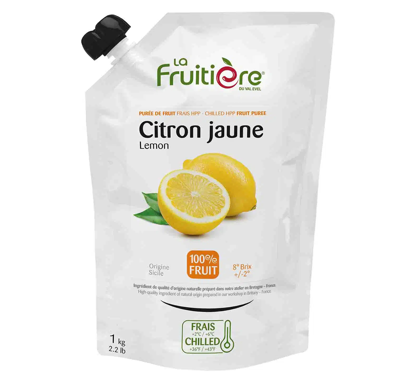 FRUCHTPÜREE ZITRONE FRISCH 1kg FRUITIERE