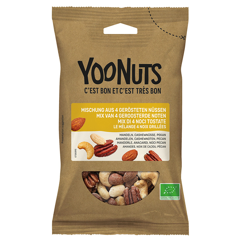 MIX DI FRUTTA SECCA TOSTATA BIO* 100g 'YOONUTS'