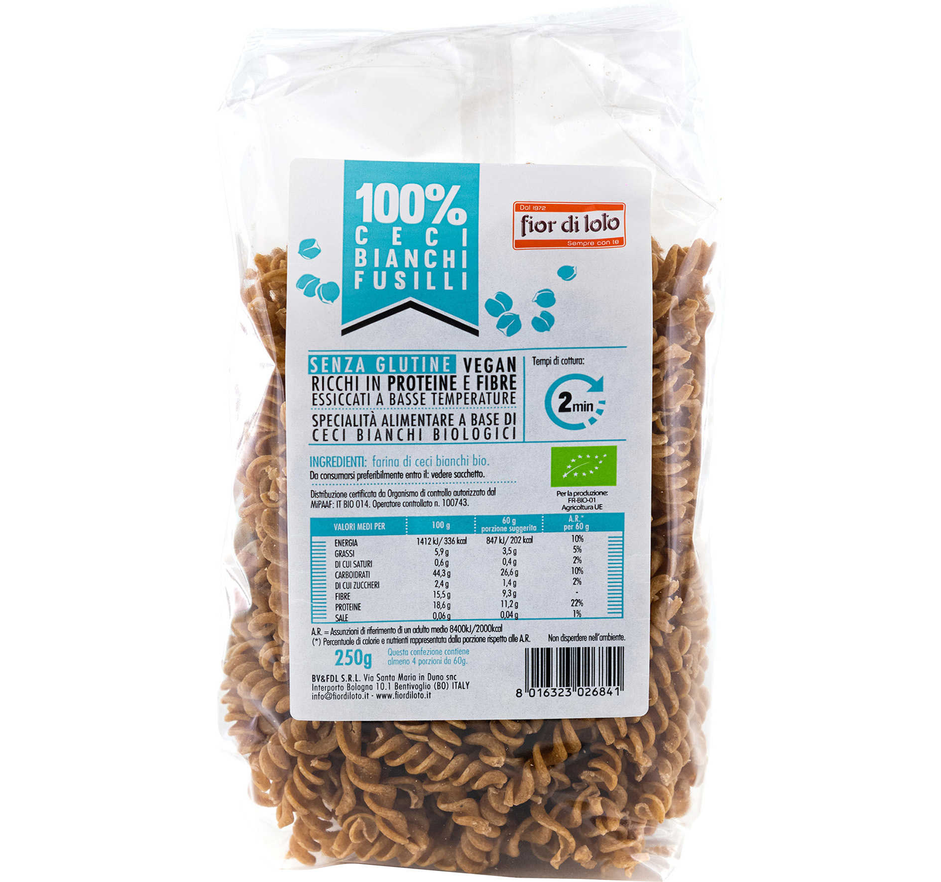 FUSILLI GLUTENFREI 100% KICHERERBSEN 250g