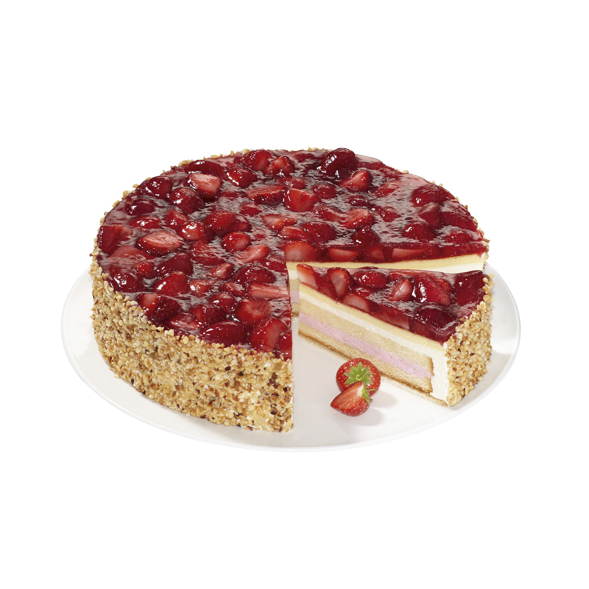 ERDBEER-BUTTERMILCH-TORTE 28cm 2,25kg ERLENBACHER