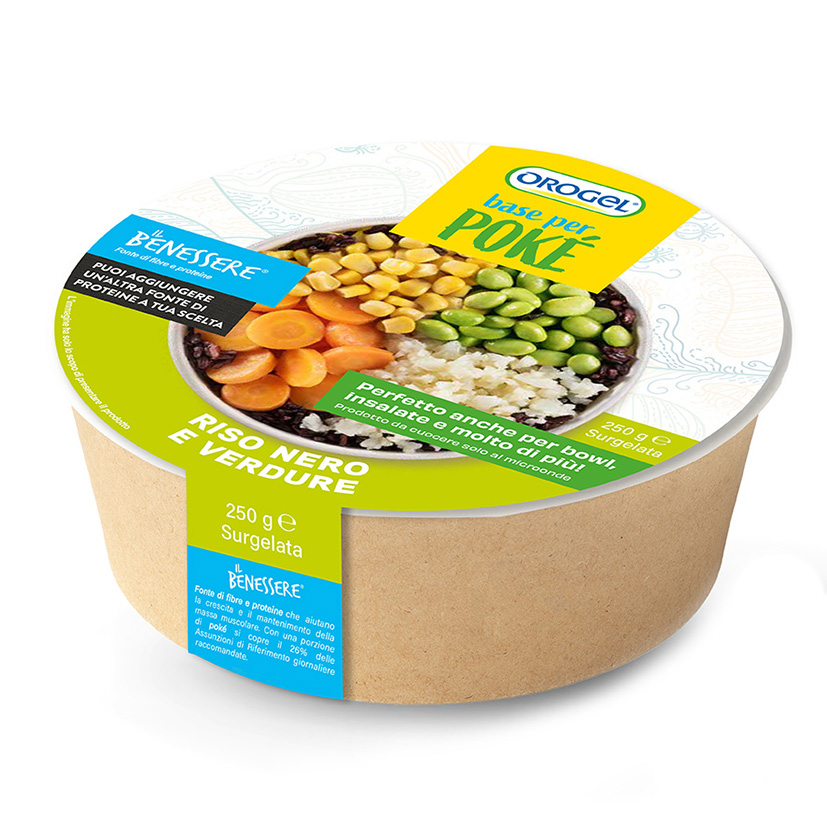 POKE BASIS SCHWARZER REIS & GEMÜSE 250g GF. OROGEL