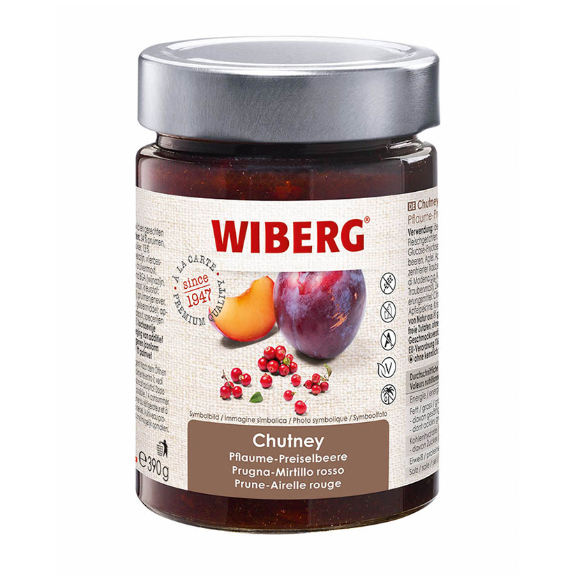 CHUTNEY PRUGNE-MIRTILLI R. 390g 'WIBERG'