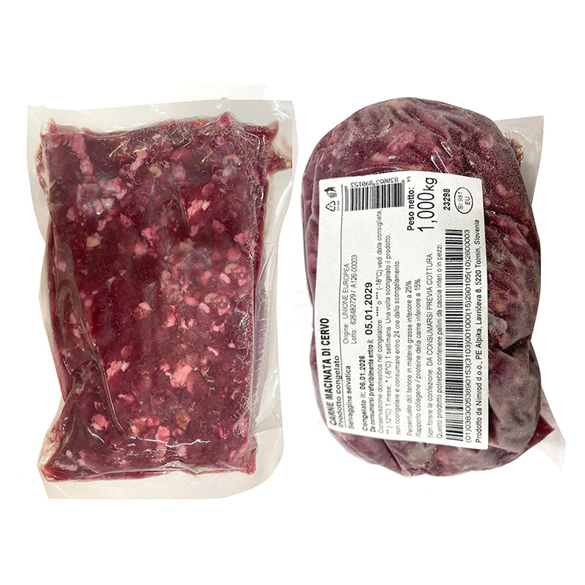 CERVO CARNE PER RAGÚ CONGELATO
