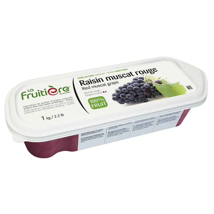 FRUCHTPÜREE ROTE MUSKATTRAUBE 1kg GEFR.
