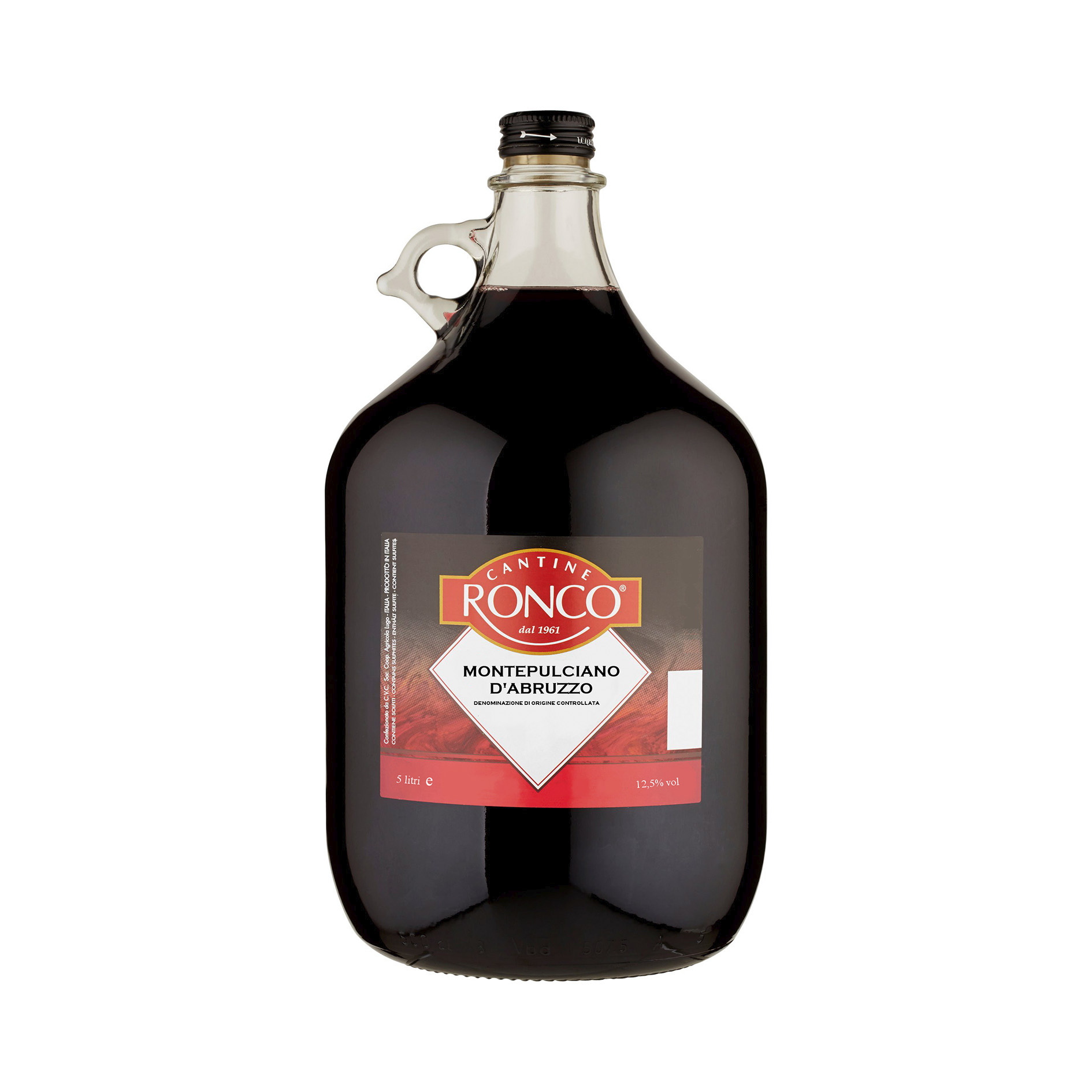 VINO ROSSO MONTEPULCIANO 5l 'RONCO'