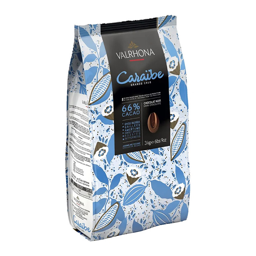 VALRHONA COPERTURA CARAIBE CALLETS 66% 3kg