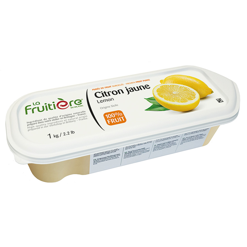 FRUCHTPÜREE ZITRONE 1kg GEFR.  FRUITIERE