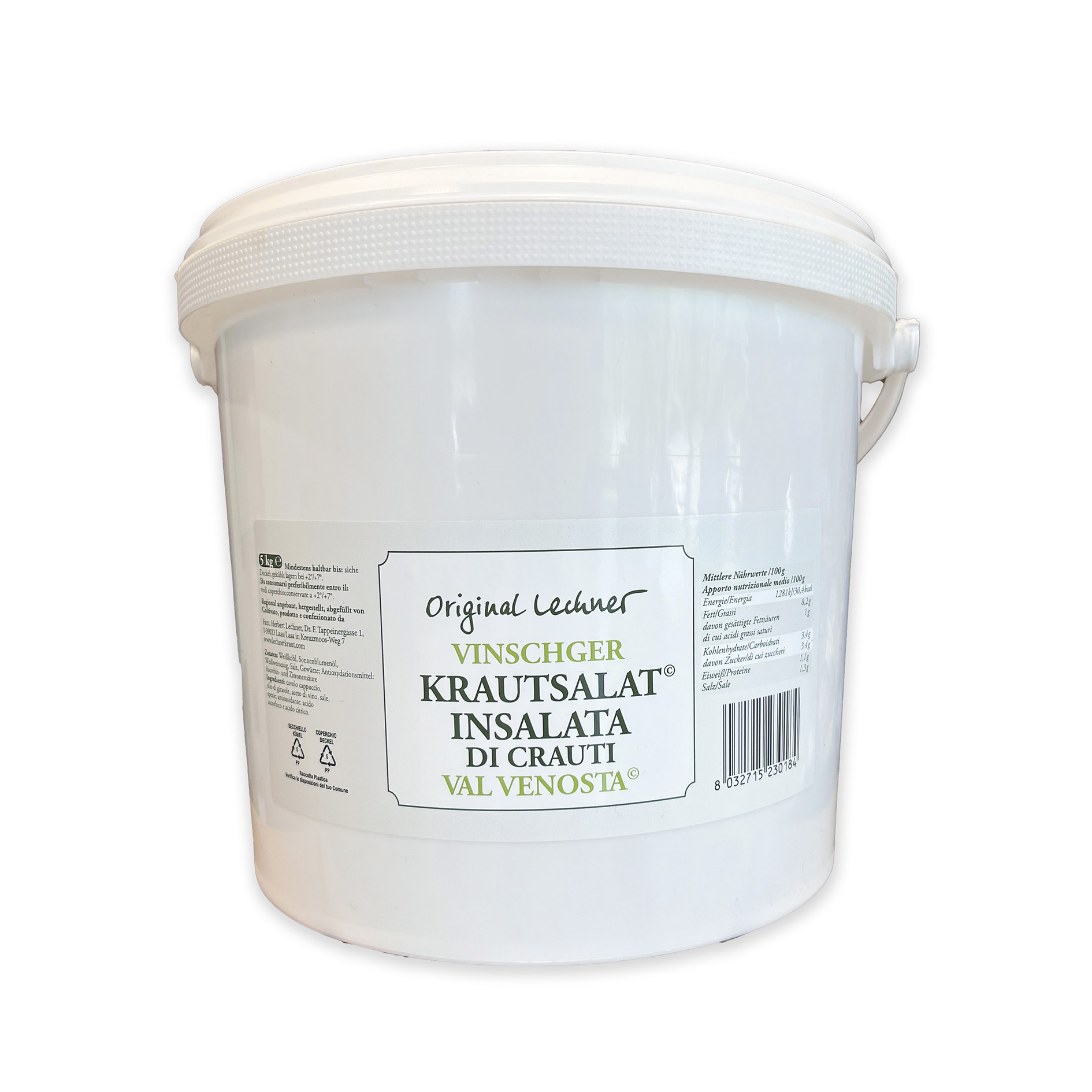 INSALATA DI CRAUTI KRAUTSALAT FRESCA 5kg 'LECHNER'