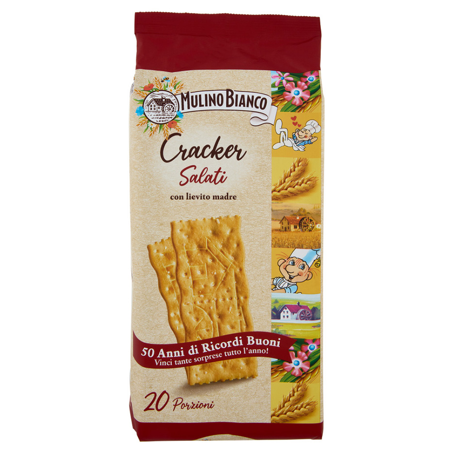 CRACKERS GESALZEN 500g 'MULINO BIANCO'