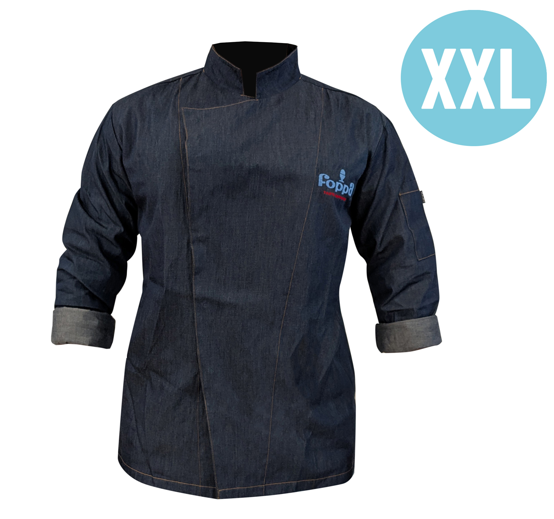 KOCHJACKE FOPPA BLAU XXL