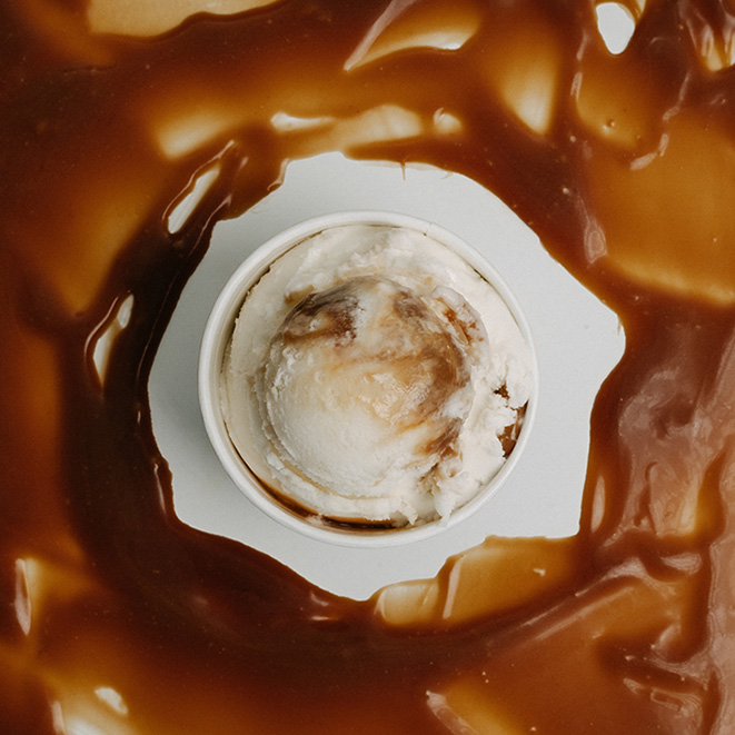 GELATO HIESIG 2x2,2l CARAMELLO SALATO CONG.