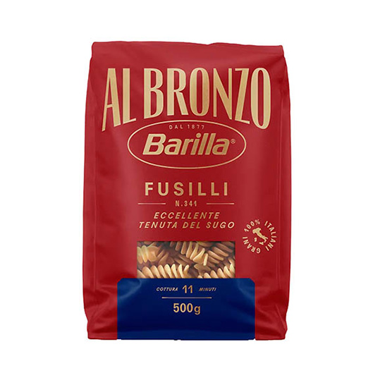 FUSILLI BRONZO 500g 'BARILLA'