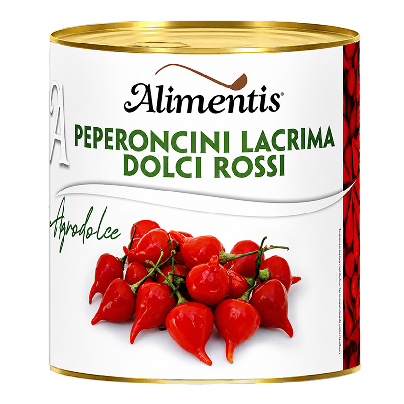 PEPERONCINI A GOCCIA ROSSI 793g 'ALIMENTIS'