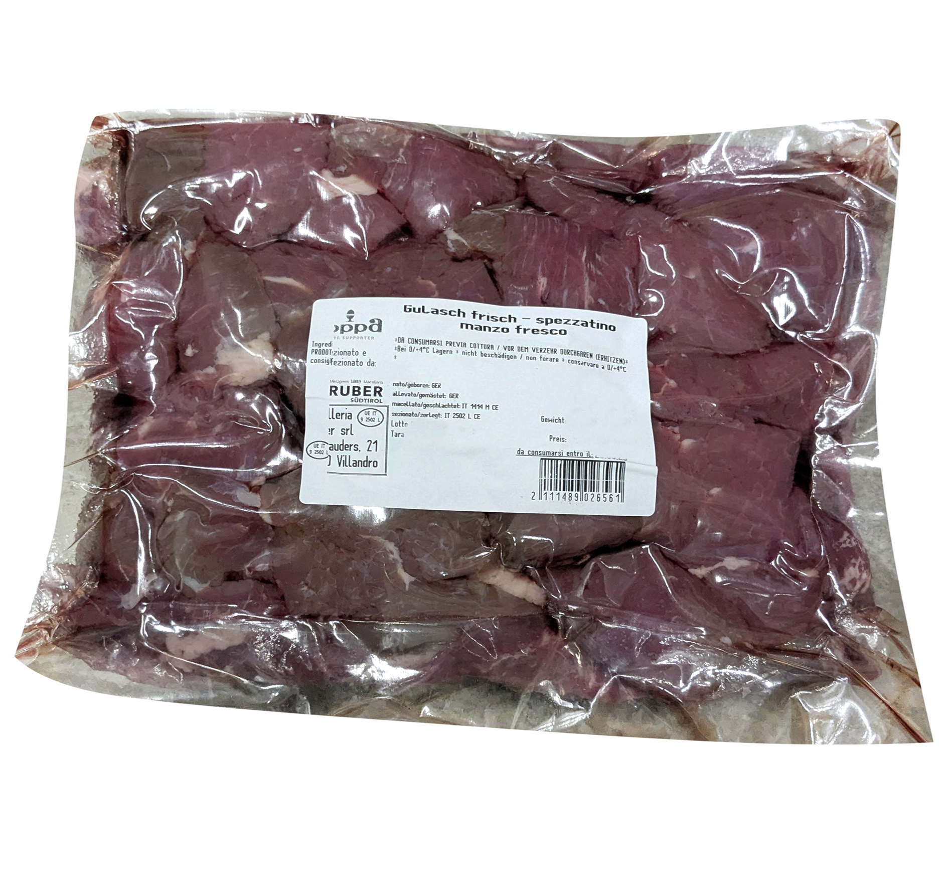 RIND GULASCH GESCHNITTEN FRISCH