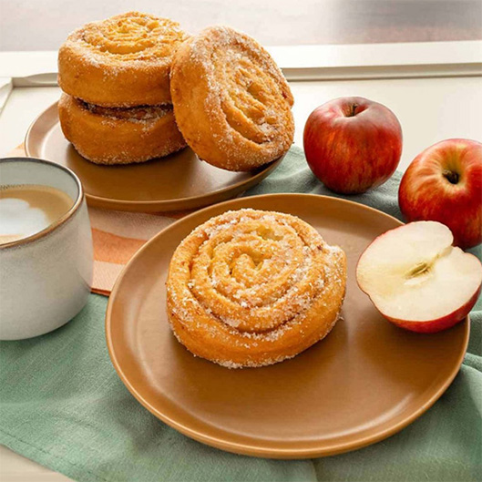 APFELSCHNECKE HEFETEIG 110g 25 STÜCK GEFR. 'EDNA'