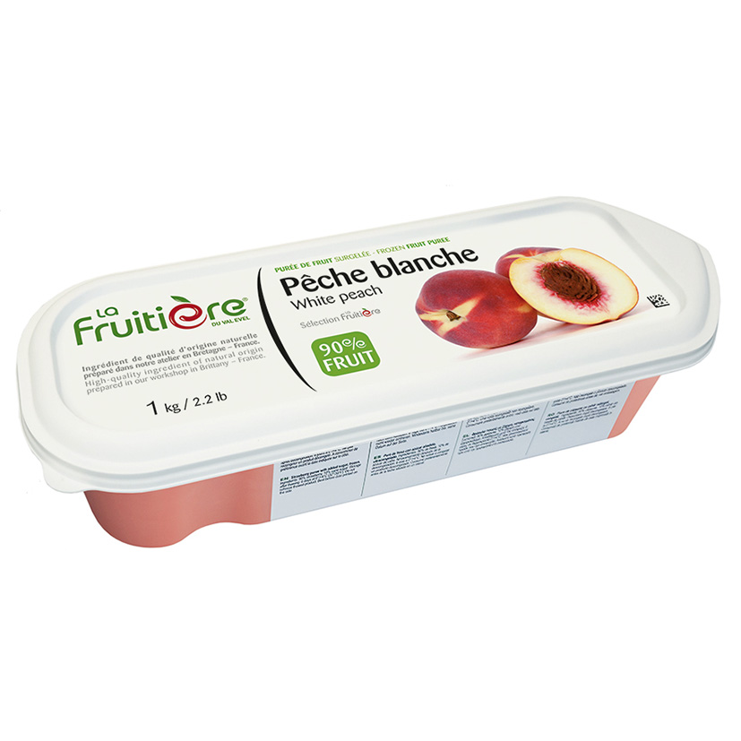 FRUCHTPÜREE WEISSER PFIRSICH 1kg GEFR. FRUITIERE