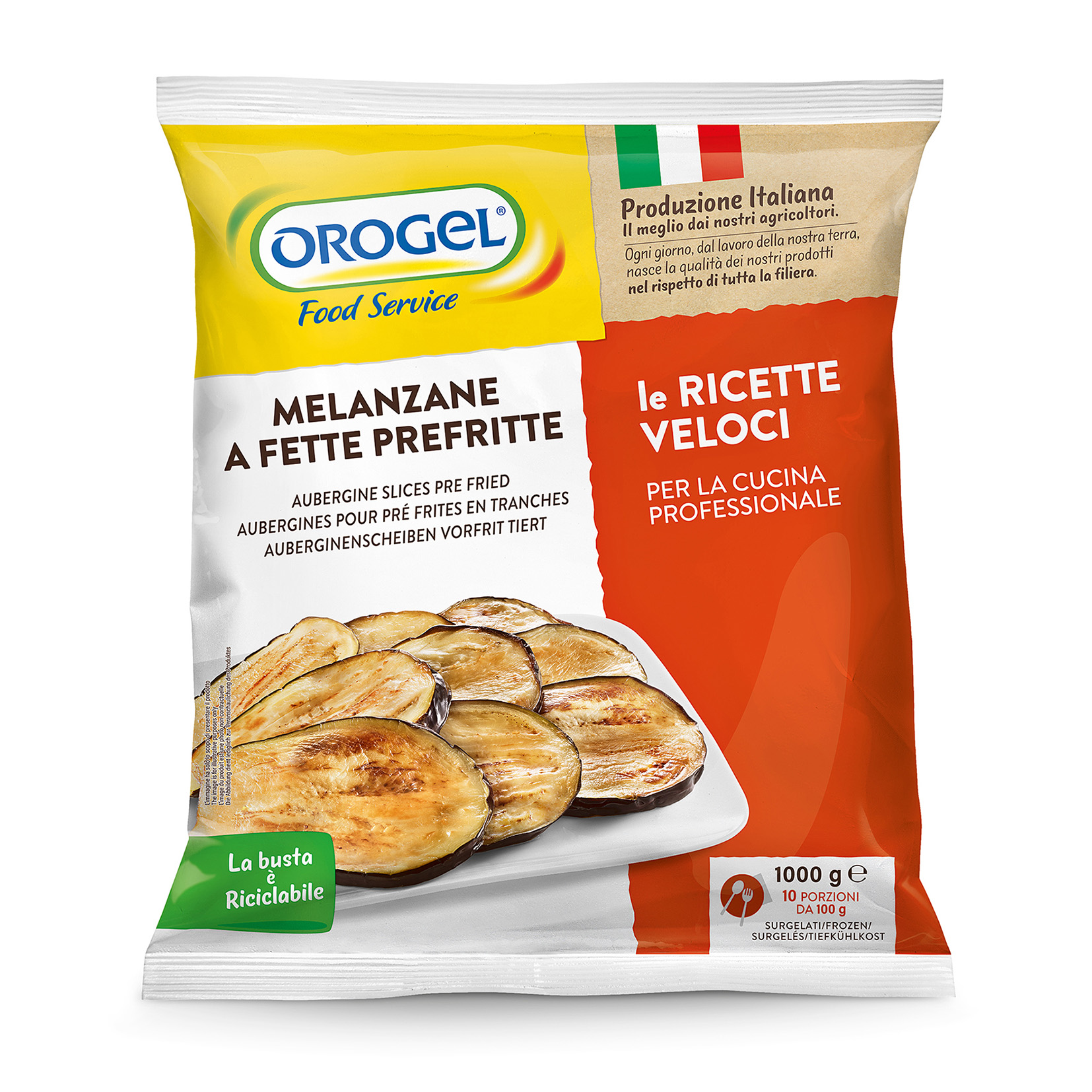 MELANZANE A FETTE PREFRITTE 1kg OROGEL