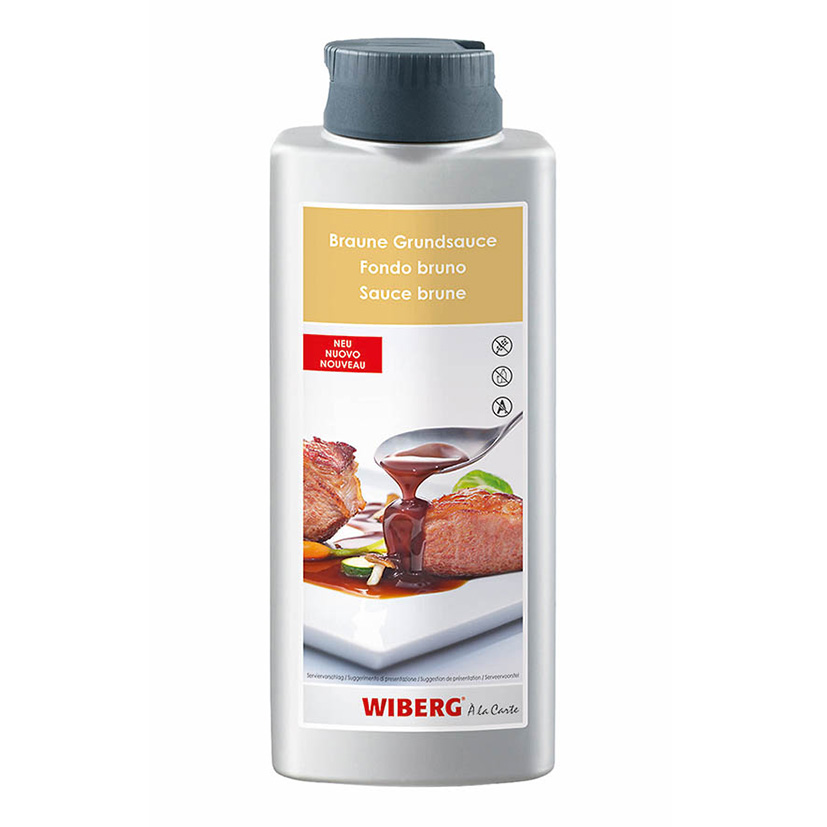BRAUNE GRUNDSAUCE QUETSCHFLASCHE 850g WIBERG