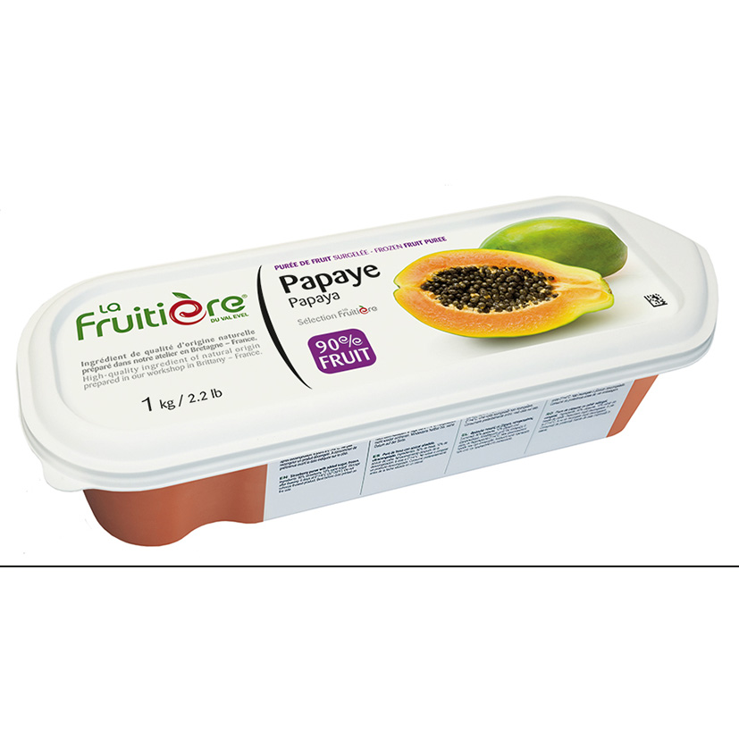 FRUCHTPÜREE PAPAYA 1kg GEFR.   FRUITIERE