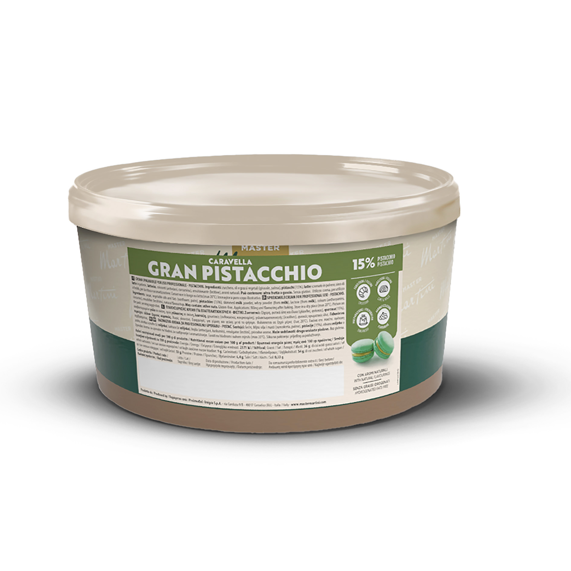 CREMA GRAN PISTACCHIO CARAVELLA 3kg 'MARTINI'