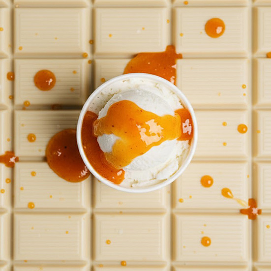 HIESIG EIS 2x2,5l WEISSE SCHOKOLADE-PASSIONSFR.