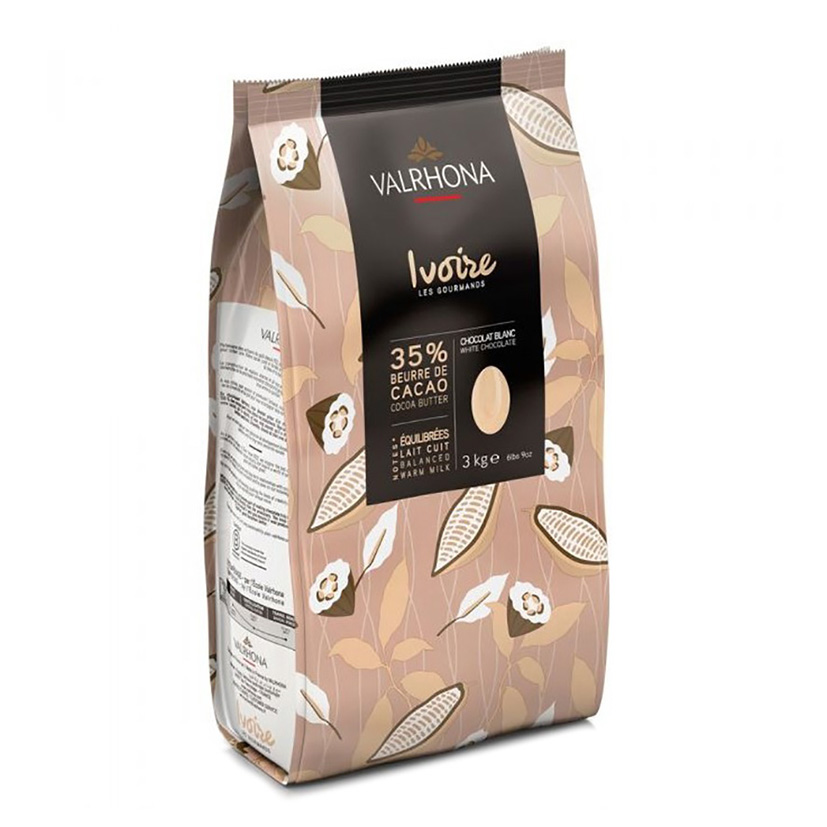 VALRHONA COPERTURA BIANCA IVOIRE 35% 3kg