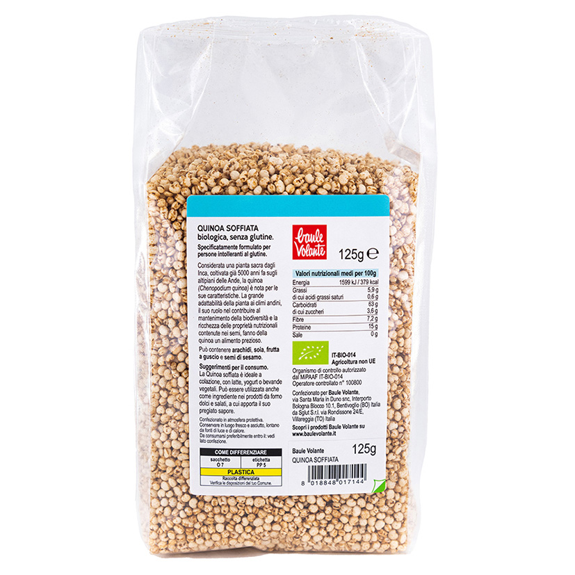 QUINOA SOFFIATA 125g BIO*