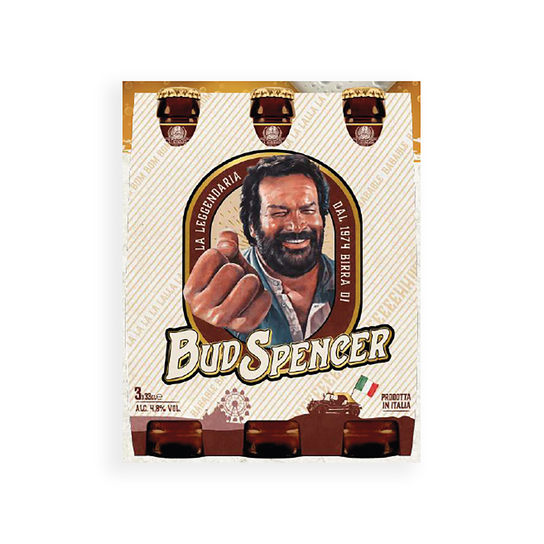BIER BUD SPENCER LAGER 3x 0,33l 'BUD POWER'