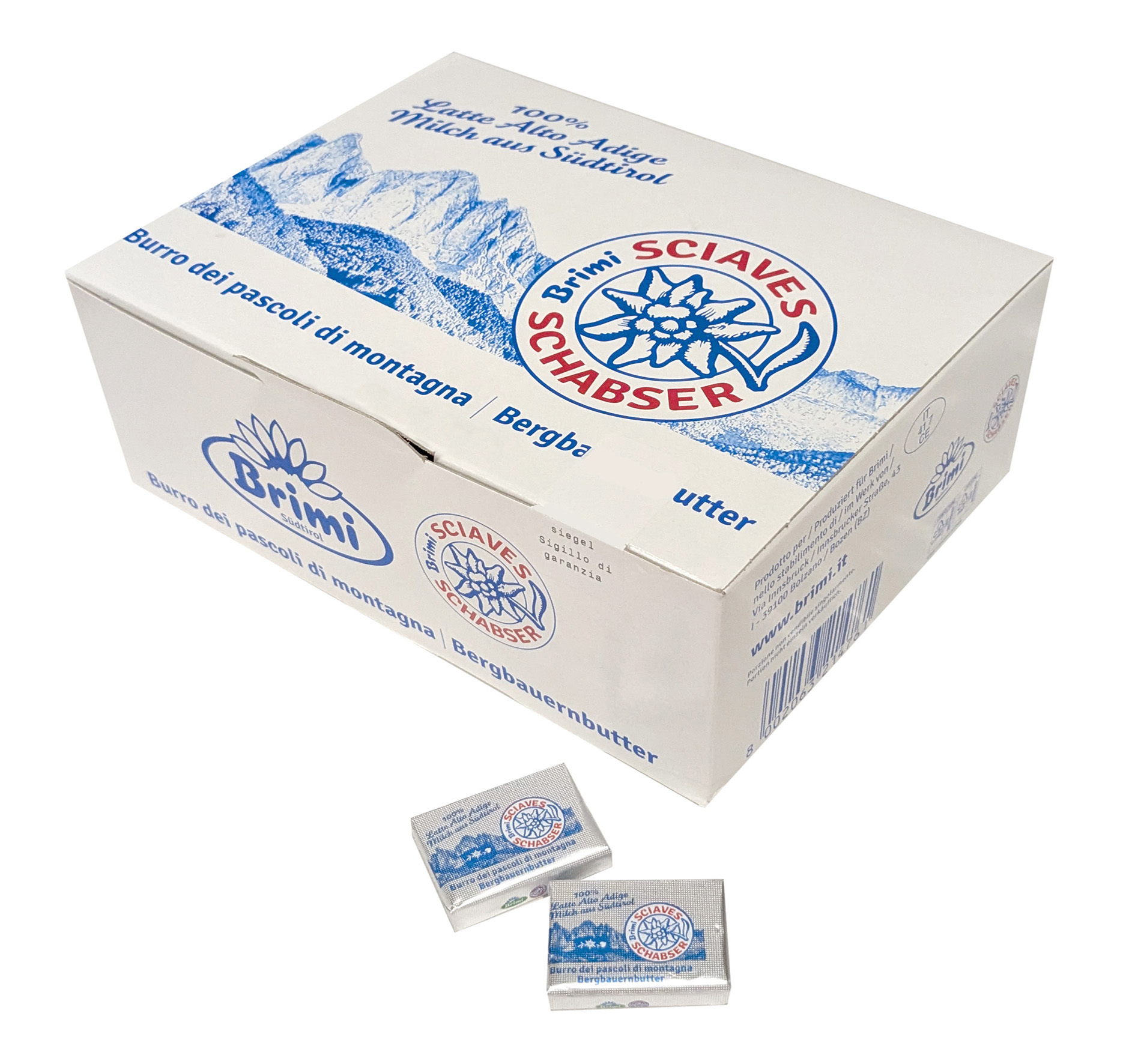 BUTTER PORTIONEN 10g 2kg 'SCHABSER'