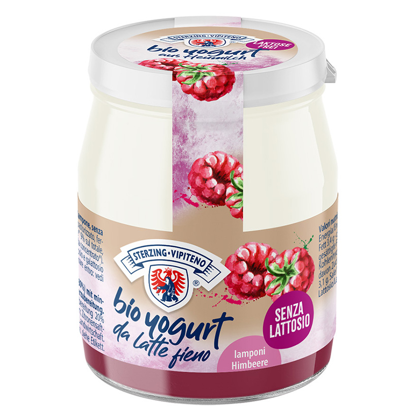 YOGURT BIO* LAMPONE SENZA LATTOS 150g 'STERZING'