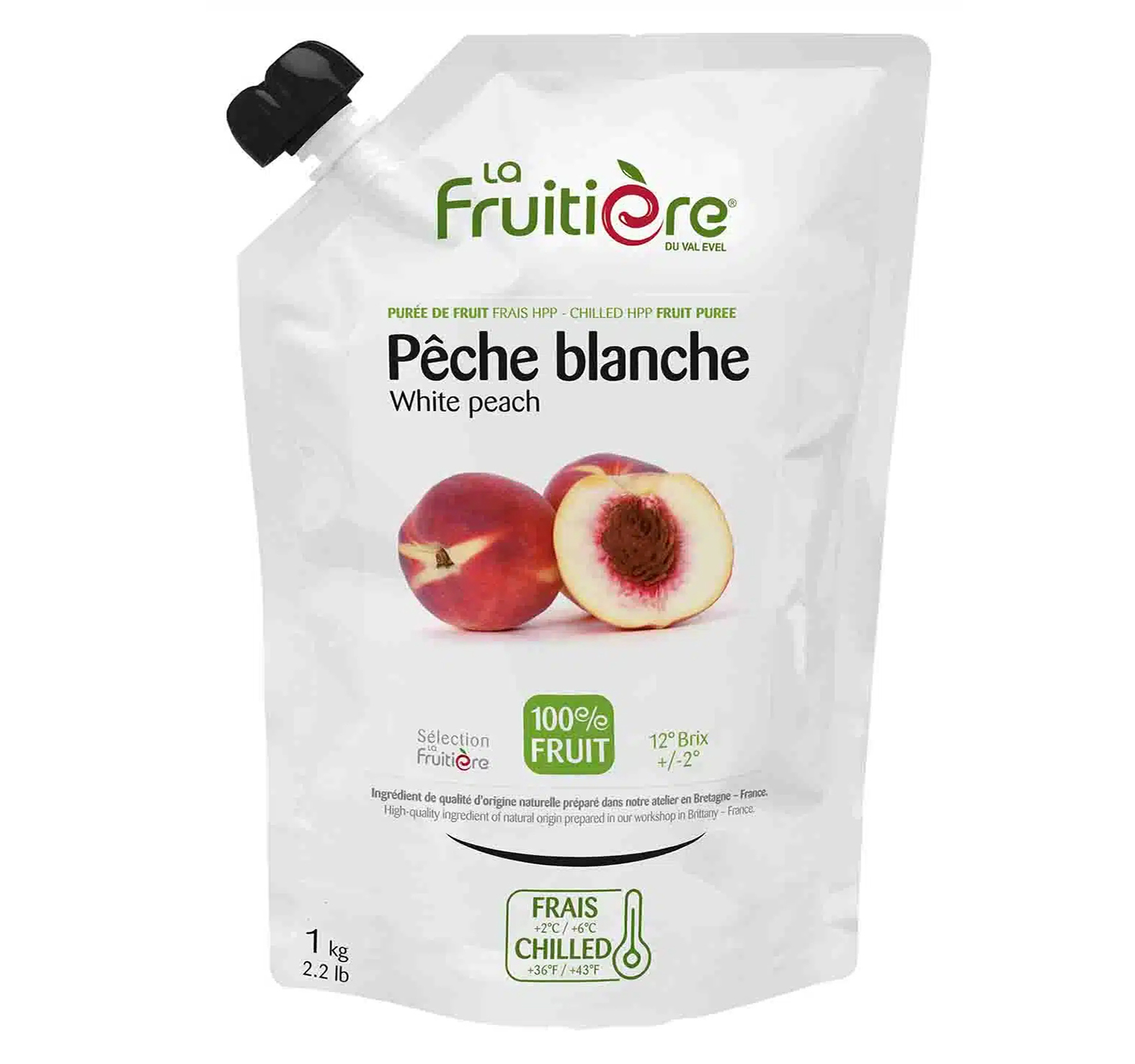 FRUCHTPÜREE WEISSER PFIRSICH FRISCH 1kg