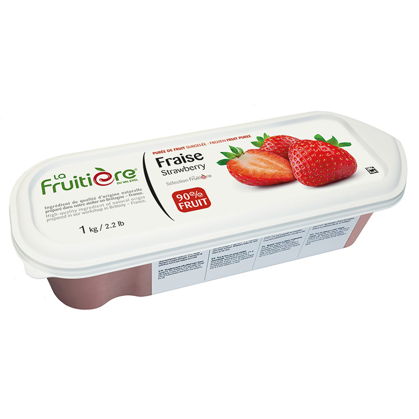 FRUCHTPÜREE ERDBEERE 1kg GEFR. FRUITIERE