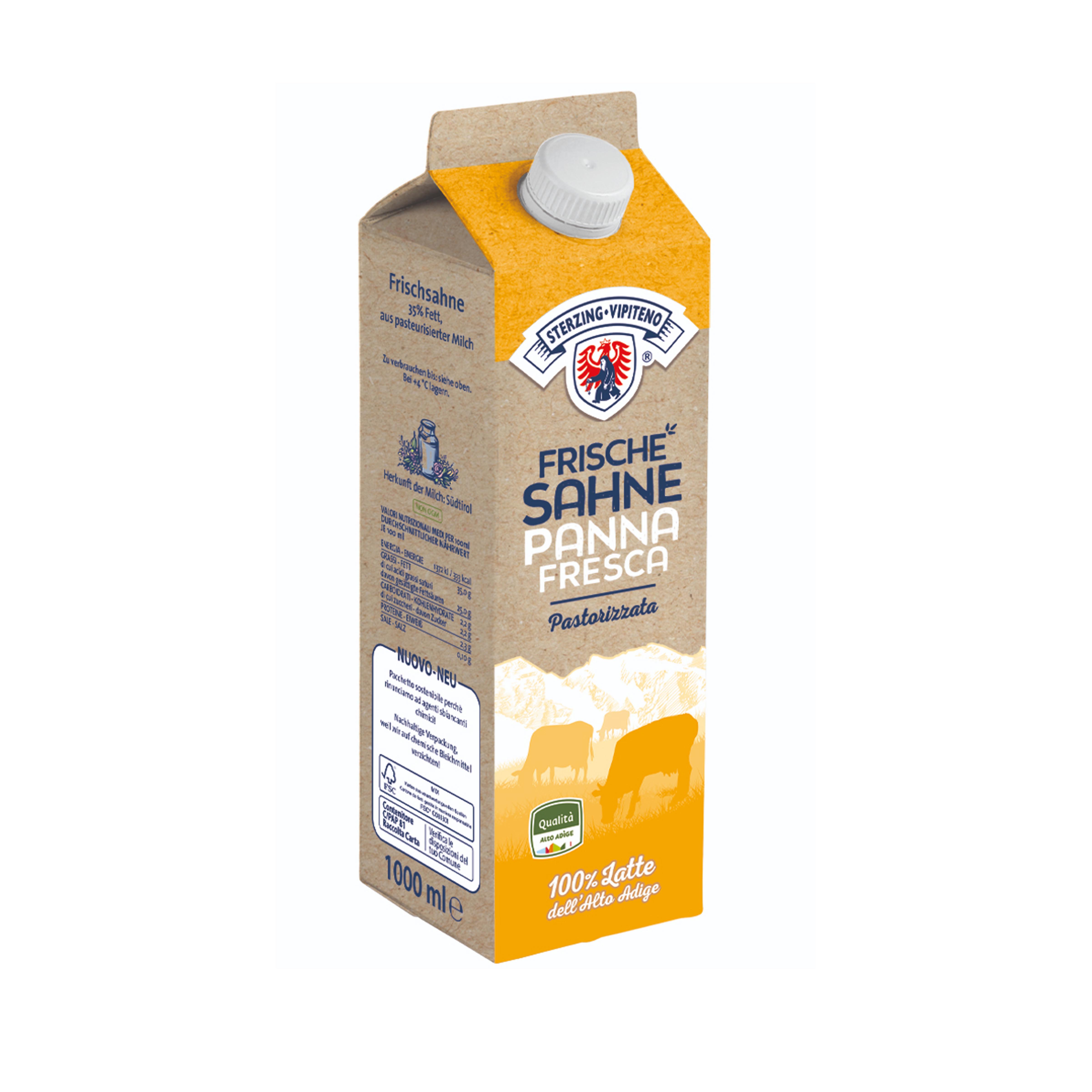 PANNA DA MONTARE FRESCA 1l 'STERZINGER' | SH26F PANNA DA MONTARE FRESCA 1l 'STERZINGER' | SH26F