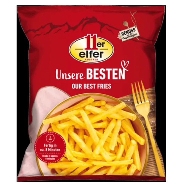 POMMES JULIENNE 7x7 BACKOFEN 500g GEFR.   11ER