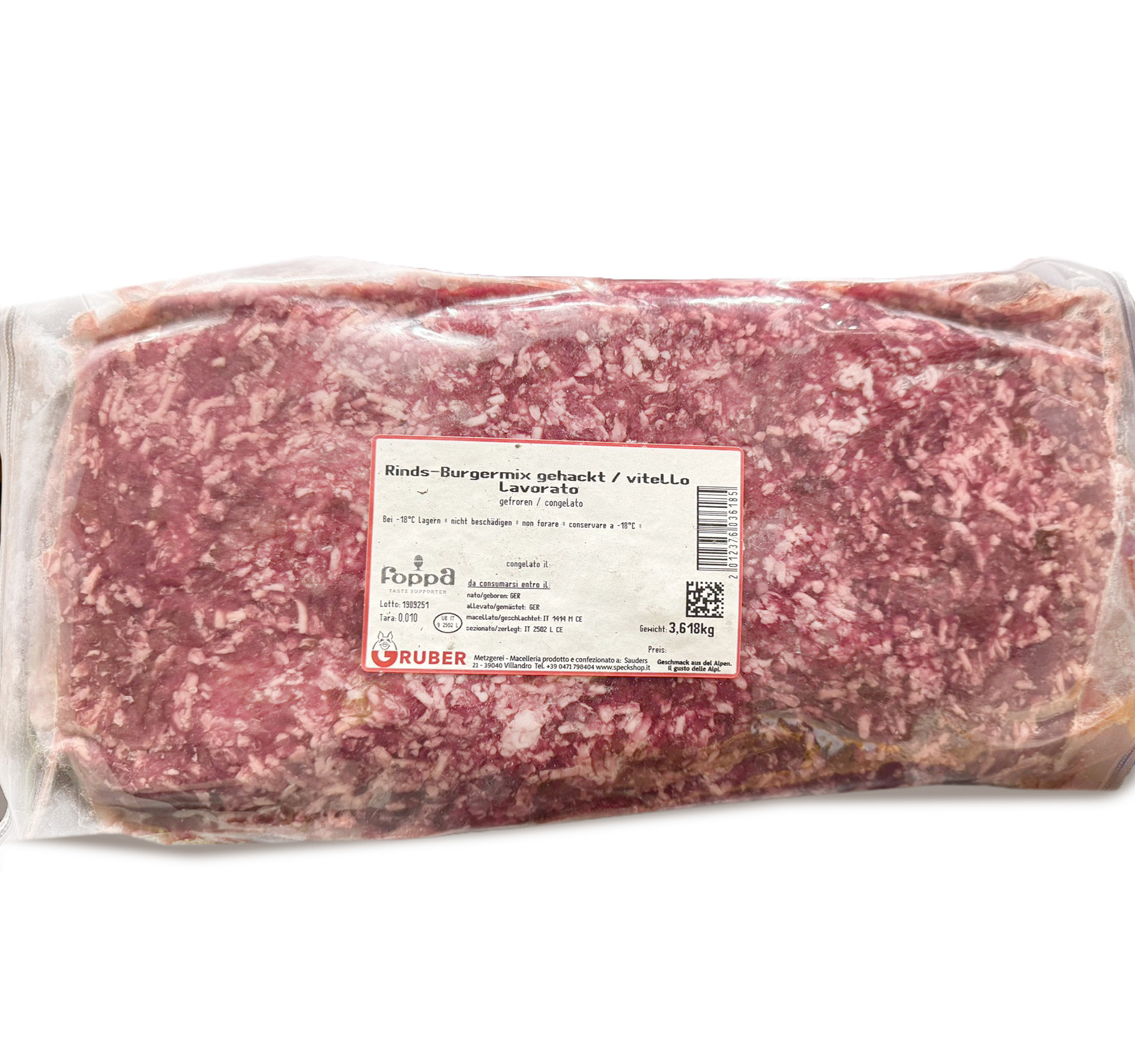 VITELLO CARNE PREPARATAO PER RAGU' 2,5kg CONGELATA