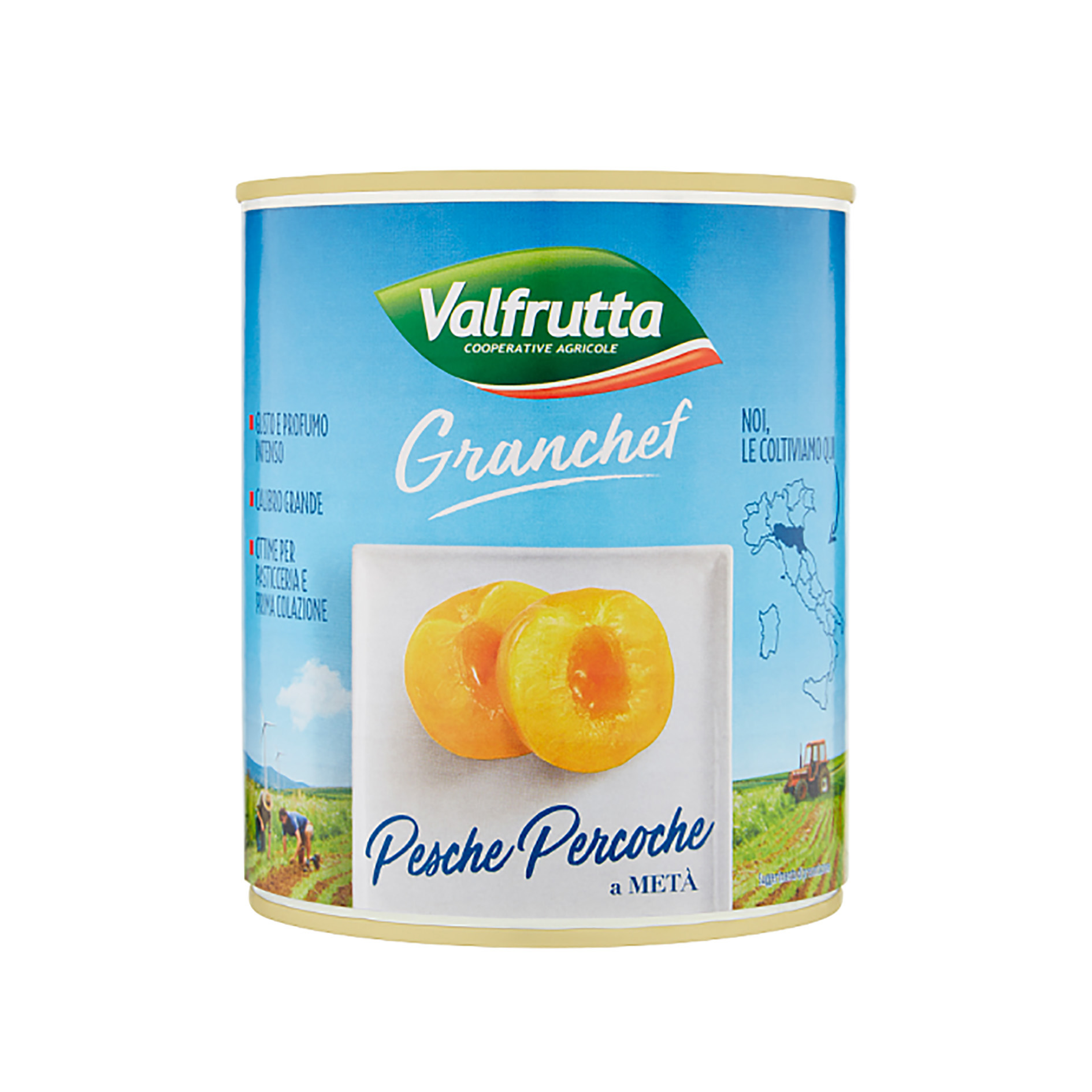 PESCHE SCIROPPATE 1/1 VALFRUTTA SUNCAN