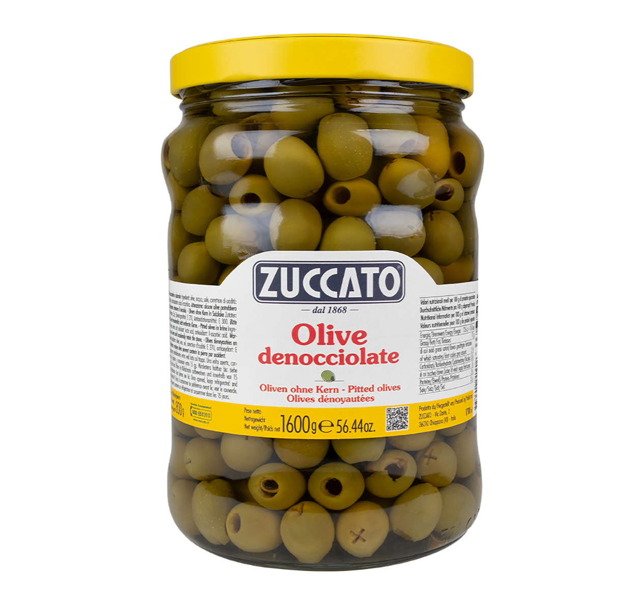 OLIVEN GRÜN OHNE STEIN 2/1 'ZUCCATO'