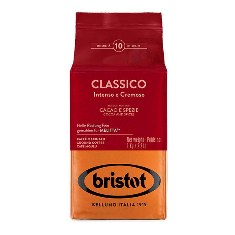 KAFFEE HELL MELITTA GEMAHLEN 1kg 'BRISTOT'
