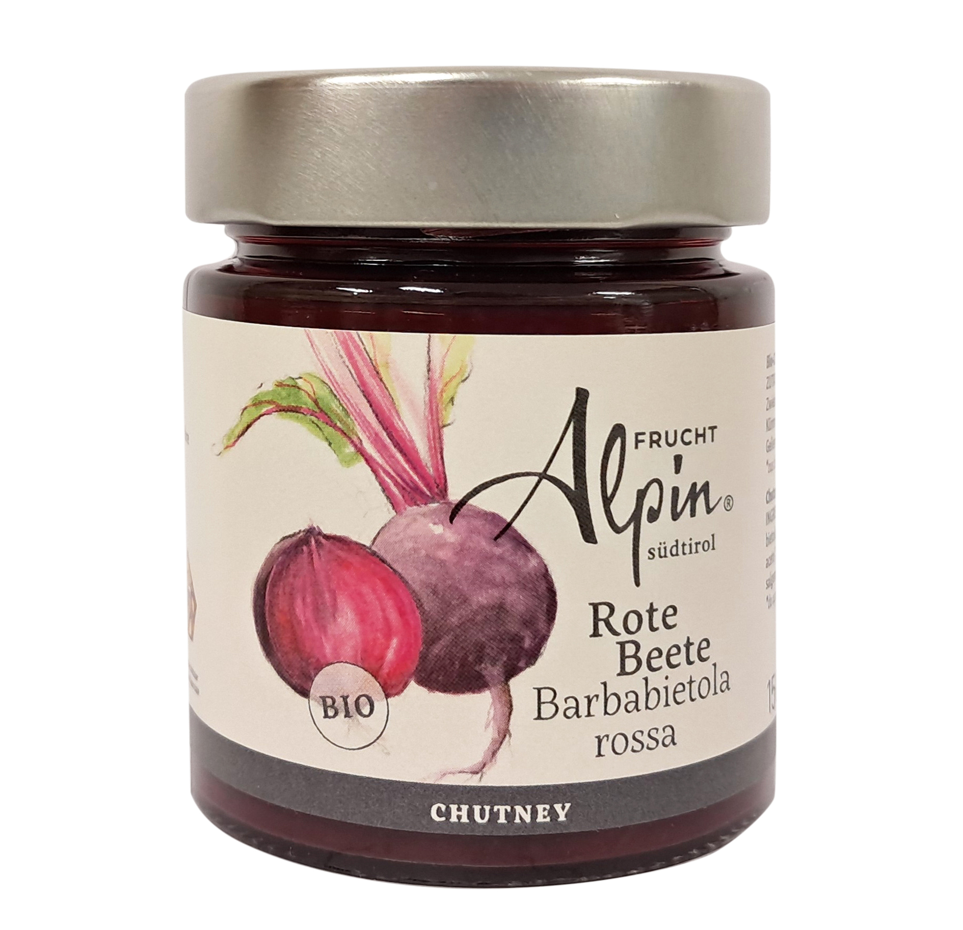 CHUTNEY BARBABIETOLA ROSSA BIO* 150g FRUCHTALPIN
