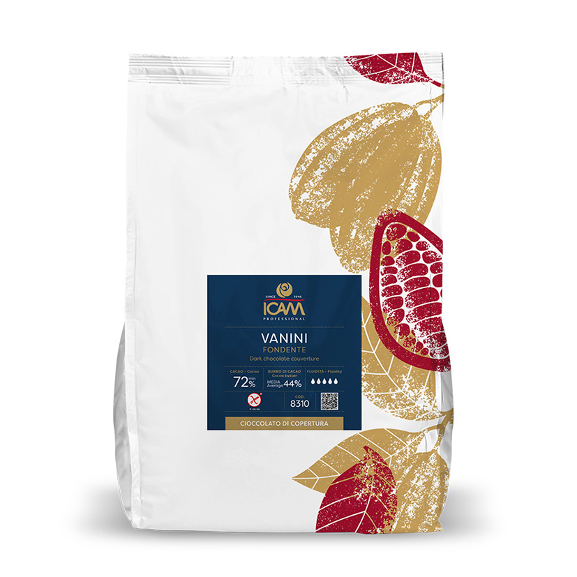 KUVERTÜRE DUNKEL BITTER VANINI 72% 4kg ICAM