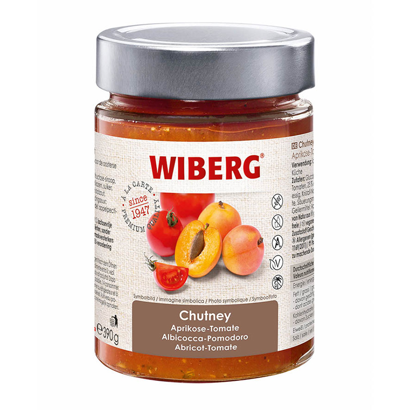 CHUTNEY ALBICOCCA-POMODORO 390g 'WIBERG'