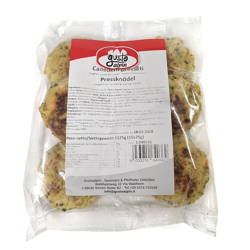 CANEDERLI PRESSATI 6x75g 450g 'GUSTOALPIN' CONG.