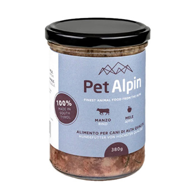 HUNDEFUTTER RIND-APFEL 380g 'PETALPIN'