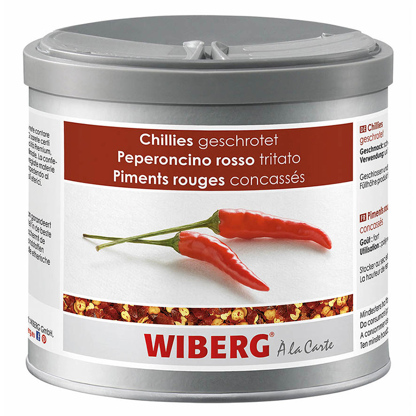 CHILLIES GESCHROTET 190g 'WIBERG'