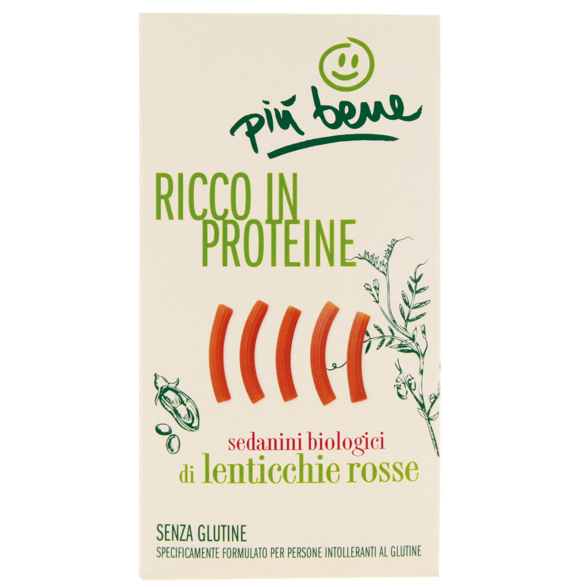 SEDANINI SENZA GLUTINE 100% LENTICCHIE 250g